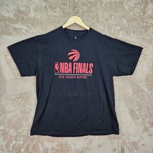 Toronto Raptors 2019 NBA Finals T-Shirt Mens Size XL Black Short Sleeve Fan Gear